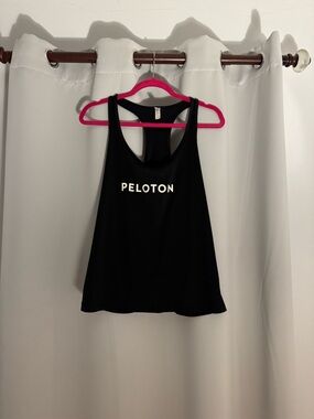 Peloton Black Tank Top with White Logo